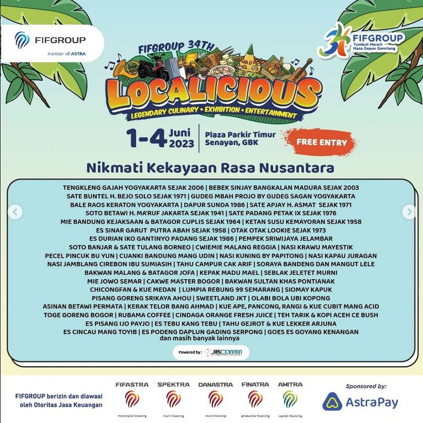 FIFGROUP 34th LOCALICIOUS