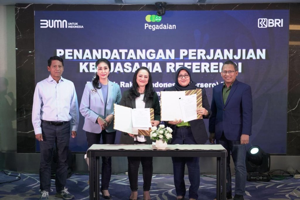 PT Pegadaian dan PT Bank Rakyat Indonesia (Persero) Tbk jalin kerjasama
