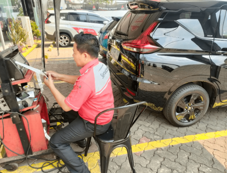 Bengkel Resmi Mitsubishi Motors Adakan Uji Emisi. Dukungan