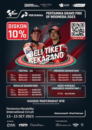 Harga Tiket Spesial IndonesianGP 2023 untuk