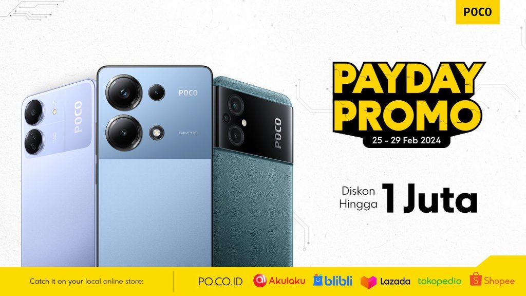 POCO nggak lupa buat menggelar PAYDAY PROMO