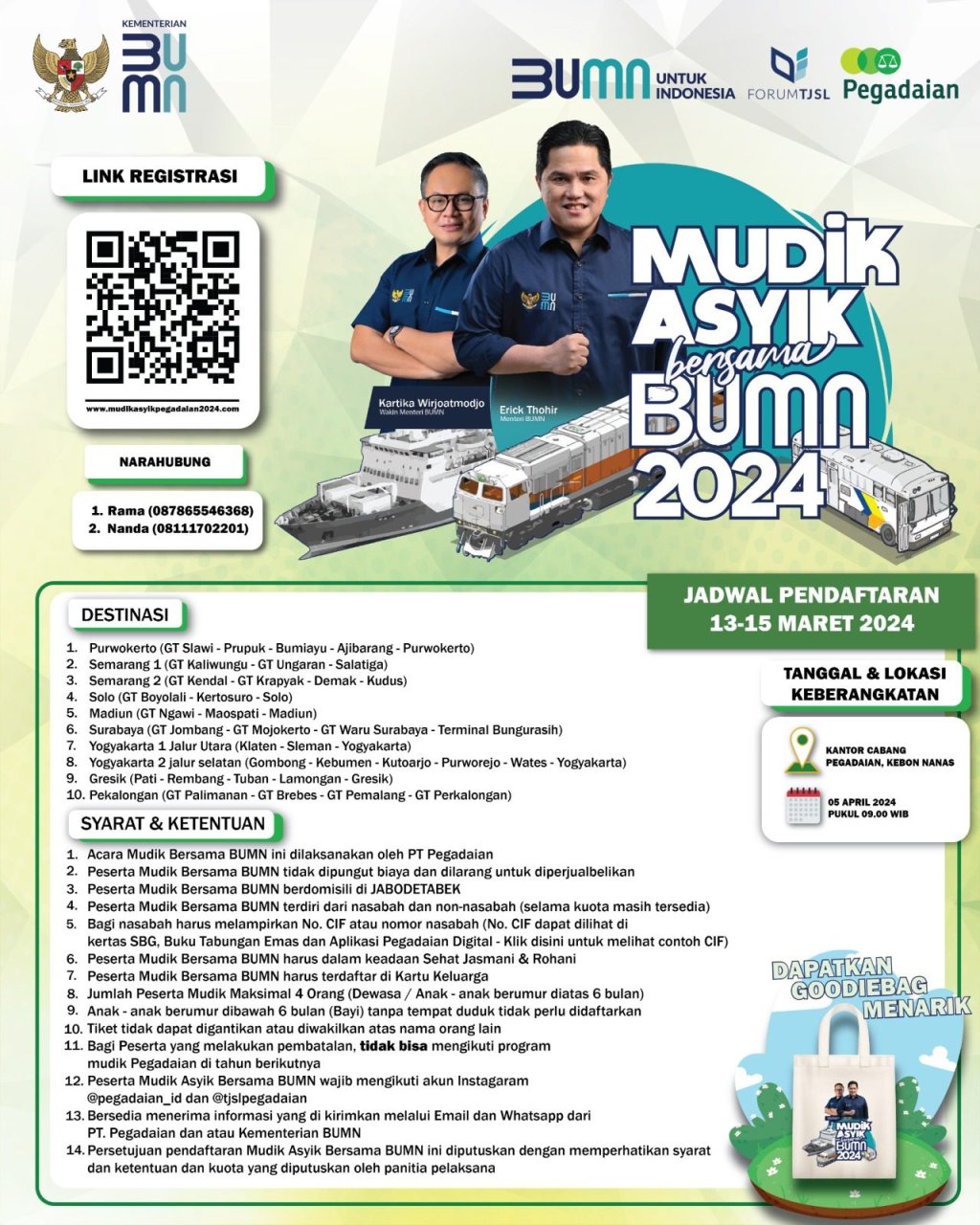 PT Pegadaian kembali menyelenggarakan program mudik