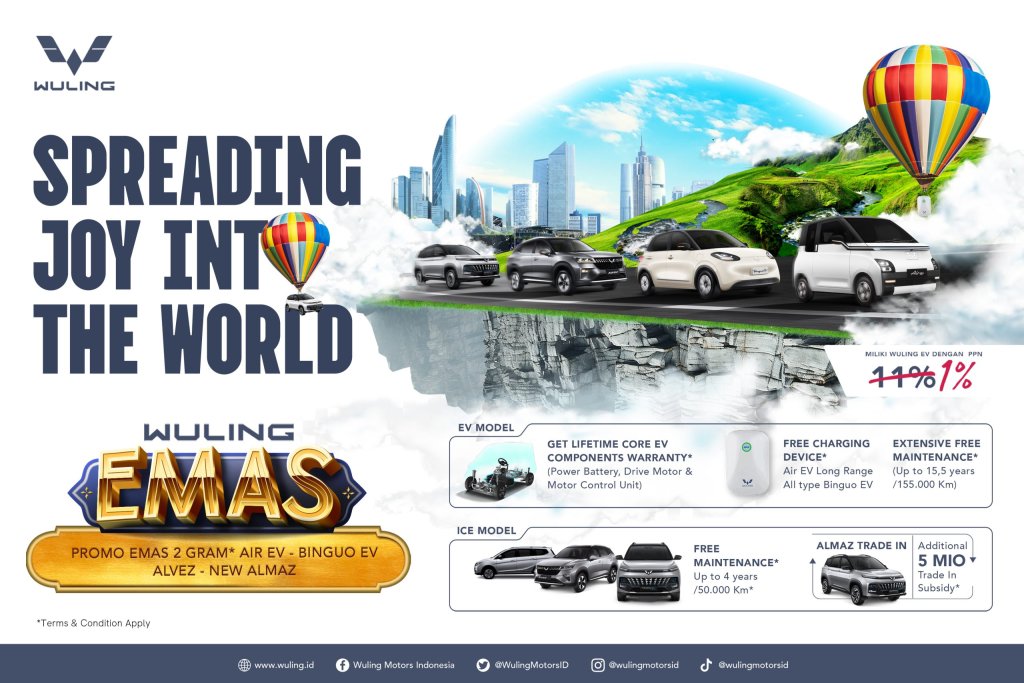 Wuling Motors (Wuling) menghadirkan program promo